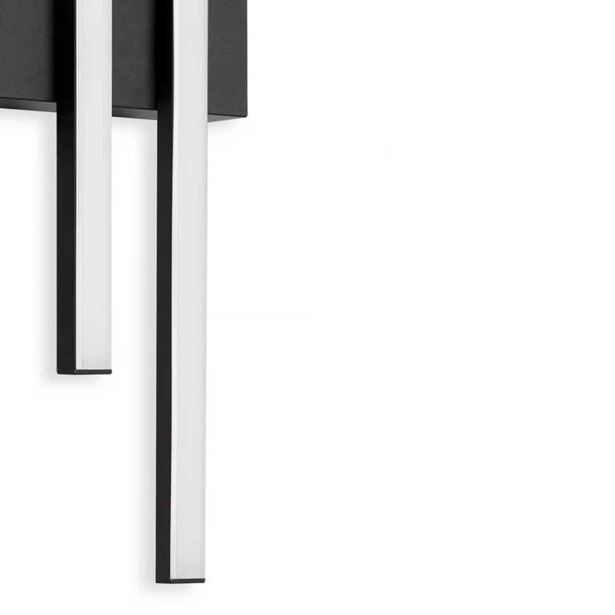 Telefunken - LED-ulkoseinävalaisin 2xLED/4W/230V 4000K IP44 musta