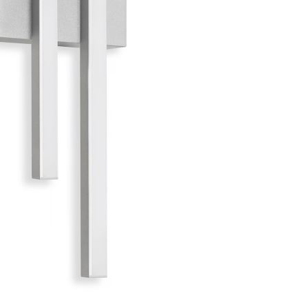 Telefunken - LED-ulkoseinävalaisin 2xLED/4W/230V 4000K IP44 hopea