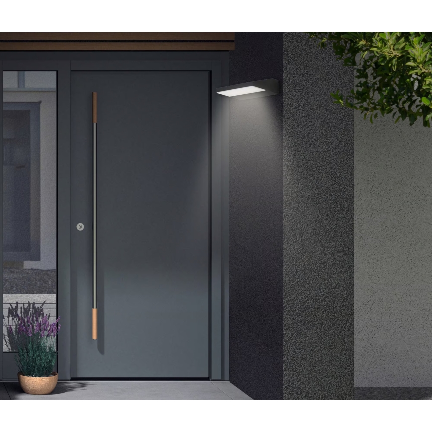 Telefunken - LED ulkoseinävalaisin LED/10W/230V IP44 musta