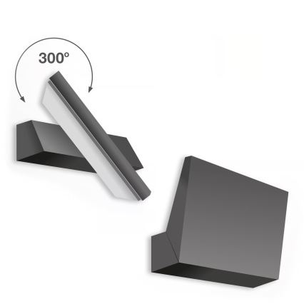 Telefunken - LED ulkoseinävalaisin LED/10W/230V IP44 musta