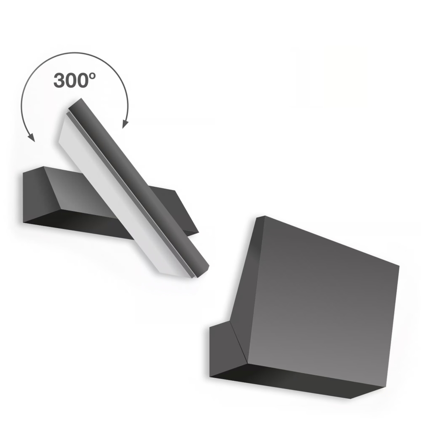 Telefunken - LED ulkoseinävalaisin LED/10W/230V IP44 musta