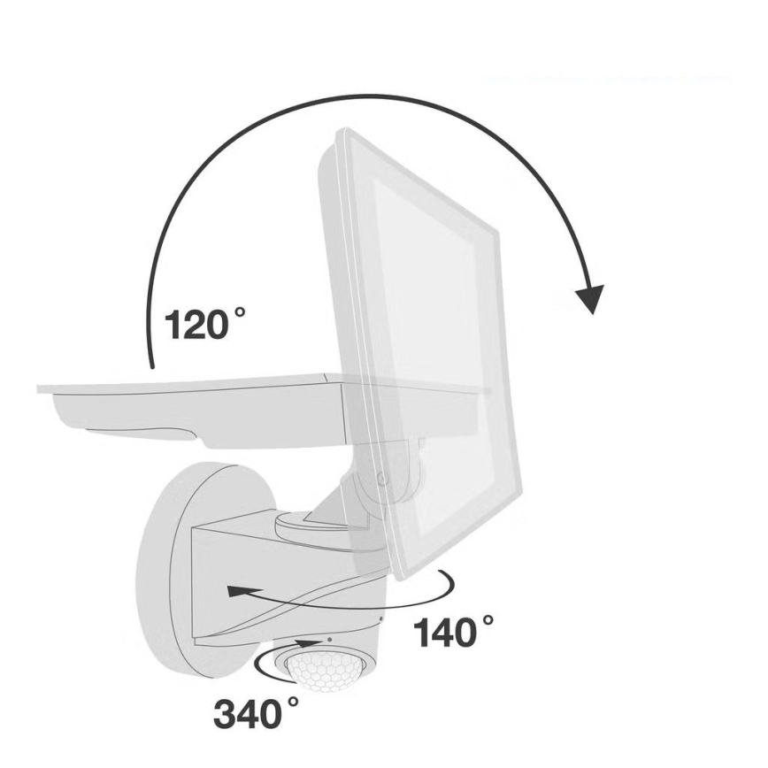 Telefunken - LED-valonheitin liiketunnistimella LED/20W/230V