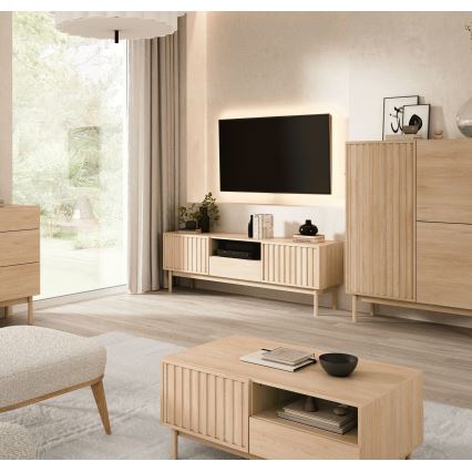 Televisiotaso KIOTO 159x53 cm Cremona-tammi