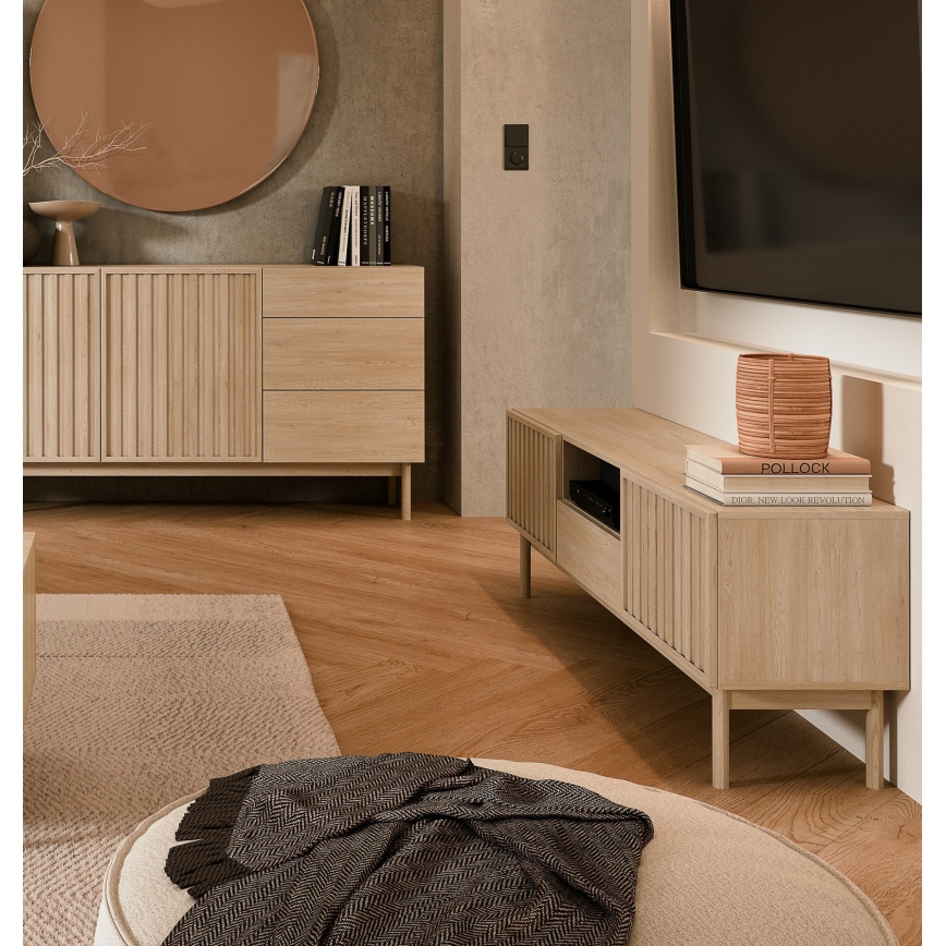 Televisiotaso KIOTO 159x53 cm Cremona-tammi