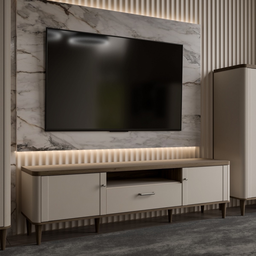 Televisiotaso VIRO ruskea/beige