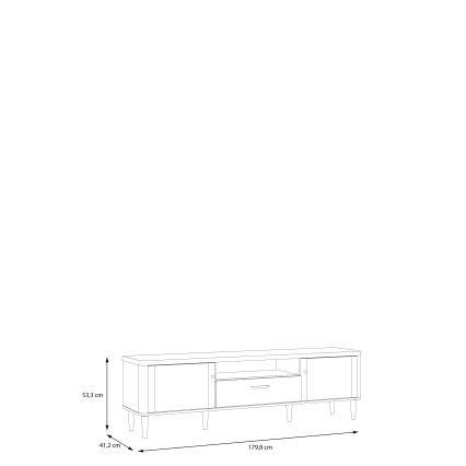 Televisiotaso VIRO ruskea/beige