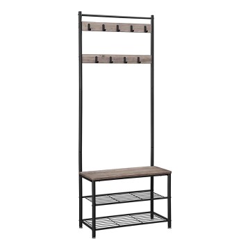 Telineellinen naulakko NAVOR ruskea/musta