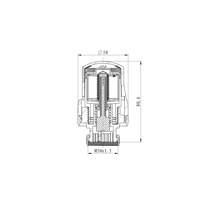 Termostaattipää M30x1,5