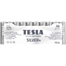 Tesla Batteries - 10 kpl Alkaliparisto AA SILVER+ 1,5V