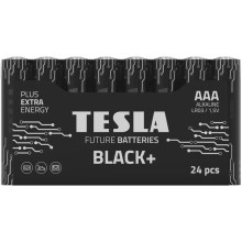 Tesla Batteries - 24 kpl Alkaliparisto AAA BLACK+ 1,5V