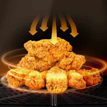 TESLA Electronics AirCook - Älykäs monitoiminen digitaalinen kuumailmapaistinu 9 l 1700W/230V Wi-Fi