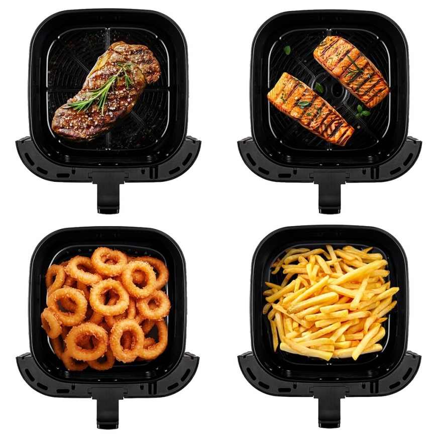 TESLA Electronics AirCook - Älykäs monitoiminen digitaalinen kuumailmapaistinu 9 l 1700W/230V Wi-Fi