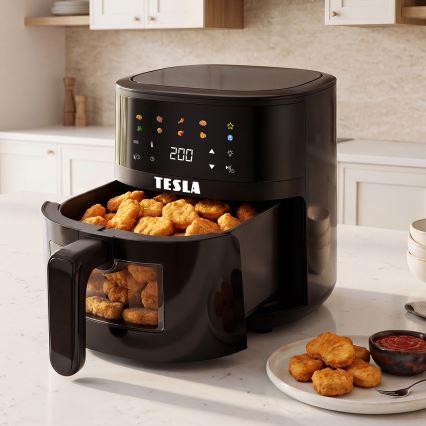 TESLA Electronics AirCook - Kuumailmafriteeraaja 4,4 l 1450W/230V musta