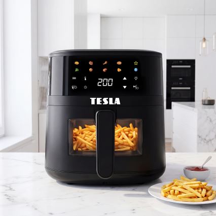 TESLA Electronics AirCook - Kuumailmafriteeraaja 4,4 l 1450W/230V musta