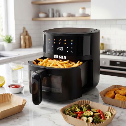 TESLA Electronics AirCook - Kuumailmafriteeraaja 4,4 l 1450W/230V musta