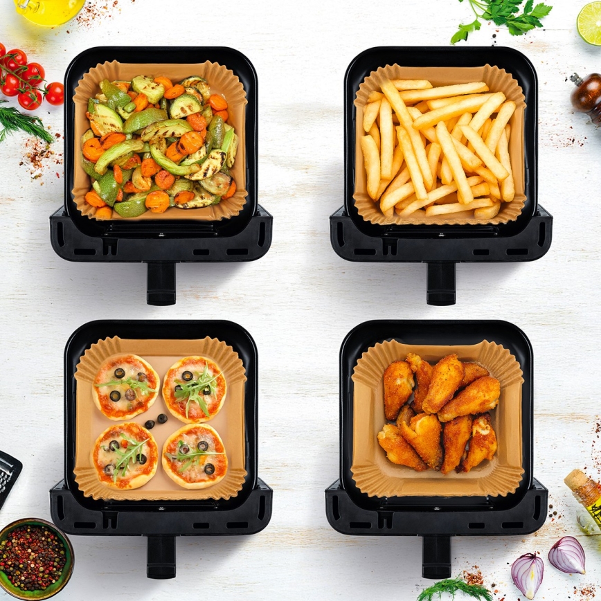 TESLA Electronics AirCook - Kuumailmafriteeraus 6,5 l 2100 W/230 V mattakromi/musta