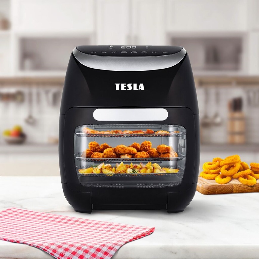TESLA Electronics AirCook - Monitoiminen digitaalinen Air fryer 11 l 2000W/230V