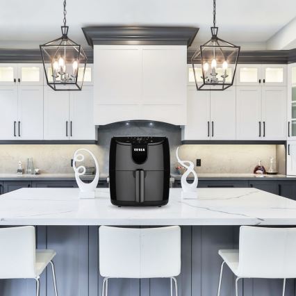 TESLA Electronics AirCook - Monitoiminen digitaalinen Air fryer 4 l 1500W/230V