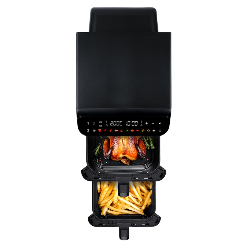 TESLA Electronics AirCook - Monitoiminen digitaalinen ilmakypsennin 11 l 2800W/230V musta