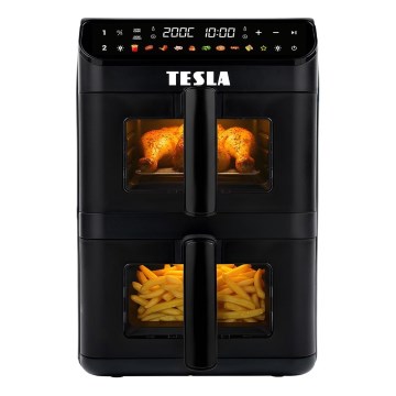 TESLA Electronics AirCook - Monitoiminen digitaalinen ilmakypsennin 11 l 2800W/230V musta