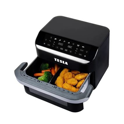 TESLA Electronics AirCook - Monitoiminen kaksoisdigitaalinen kuumailmapaistinu 10 l 2400W/230V