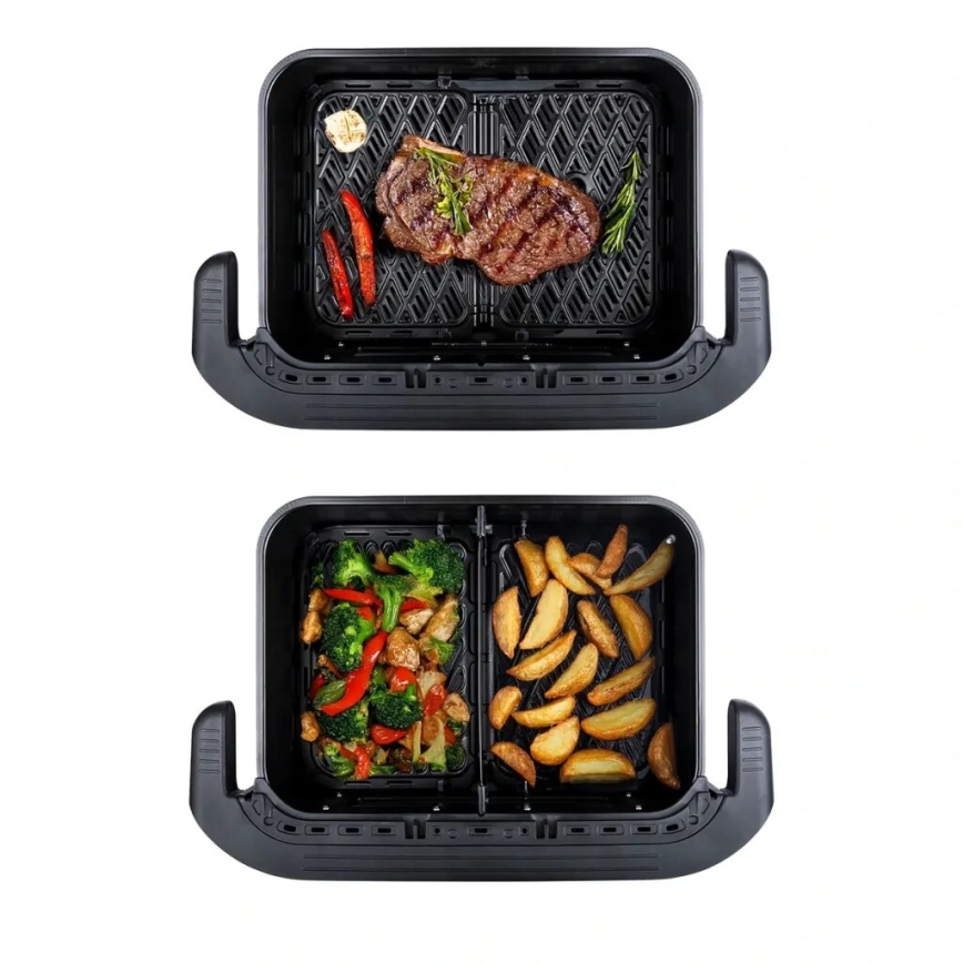 TESLA Electronics AirCook - Monitoiminen kaksoisdigitaalinen kuumailmapaistinu 10 l 2400W/230V