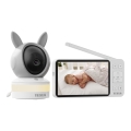 TESLA Electronics Bambino - Älykäs vauvamonitori 4 MP 2560p 5V 5000 mAh Wi-Fi Tuya harmaa/valkoinen
