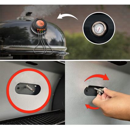 TESLA Electronics Cook - Digitaalinen lihalämpömittari sondilla 0-400 °C 2xAA IP65