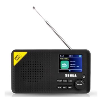 TESLA Electronics - DAB+ FM-radio 5W/4000 mAh musta