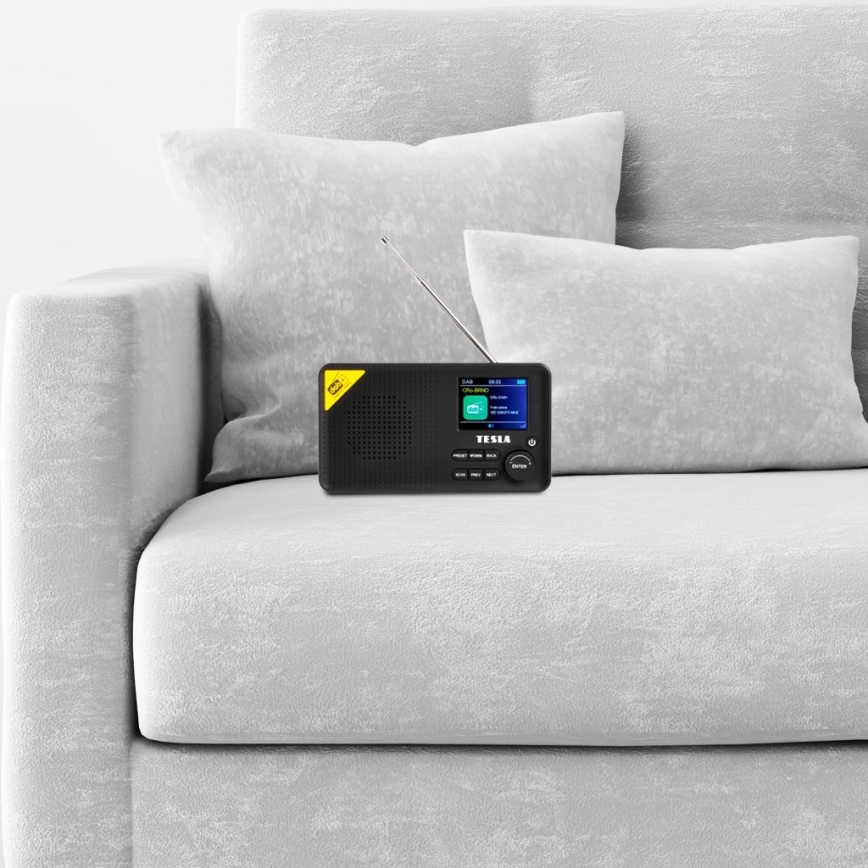 TESLA Electronics - DAB+ FM-radio 5W/4000 mAh musta