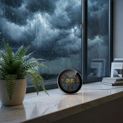 TESLA Electronics Device - Älykäs sääasema anturilla 400 mAh Wi-Fi Tuya IP44