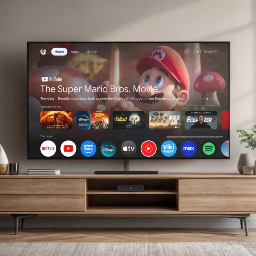 TESLA Electronics MediaBox - UHD multimediatoistinta Wi-Fi-yhteydellä + kaukosäädin