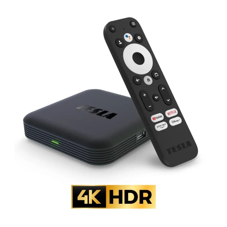TESLA Electronics MediaBox - UHD multimediatoistinta Wi-Fi-yhteydellä + kaukosäädin