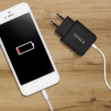 TESLA Electronics - Pikalatausadapteri Power Delivery 25W musta