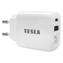 TESLA Electronics - Pikalatausadapteri Power Delivery 25W valkoinen