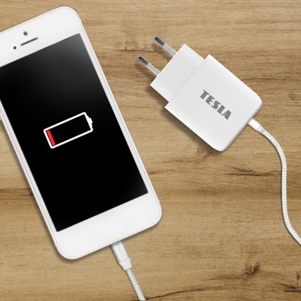 TESLA Electronics - Pikalatausadapteri Power Delivery 25W valkoinen