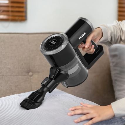 TESLA Electronics PureStar - Joustava langaton 2-in-1 varsi-imuri 150W/2200 mAh musta