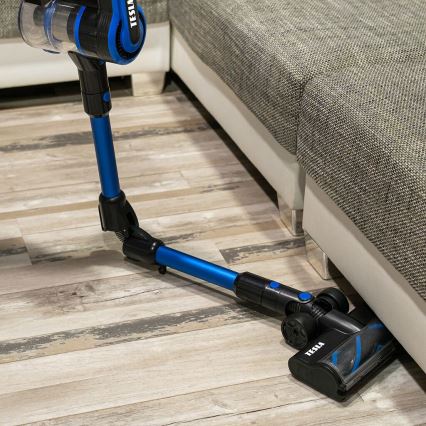 TESLA Electronics PureStar - Joustava langaton 3-in-1 tankosuodatinimuri 300W/2200 mAh musta/sininen