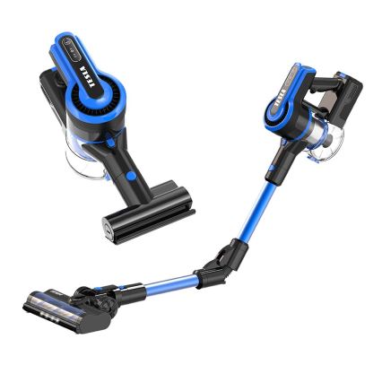 TESLA Electronics PureStar - Joustava langaton 3-in-1 tankosuodatinimuri 300W/2200 mAh musta/sininen