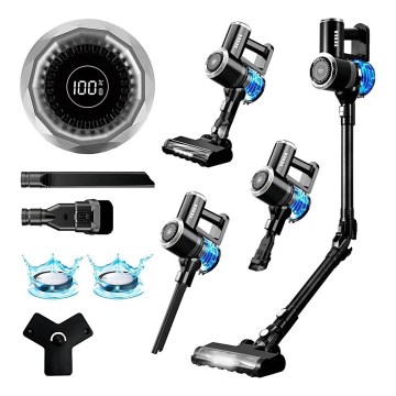 TESLA Electronics PureStar - Joustava langaton 2-in-1 varsi-imuri 150W/2200 mAh musta