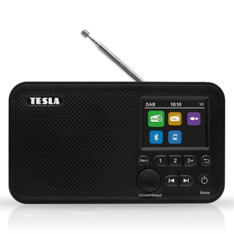 TESLA Electronics - Radio DAB+ FM 5W/1800 mAh musta