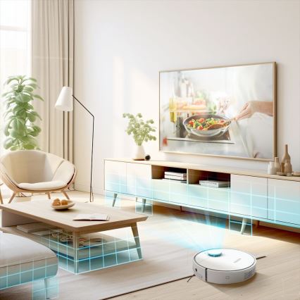 TESLA Electronics RoboStar - Älykäs 2-in-1 robotti-imuri 2550 mAh Wi-Fi valkoinen