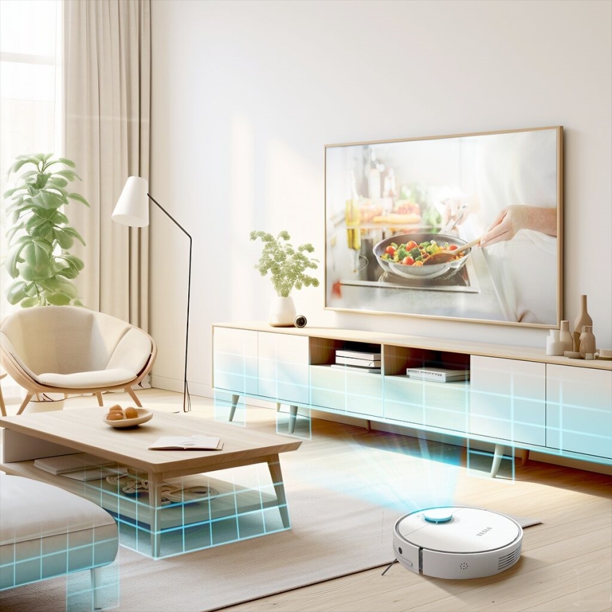 TESLA Electronics RoboStar - Älykäs 2-in-1 robotti-imuri 2550 mAh Wi-Fi valkoinen