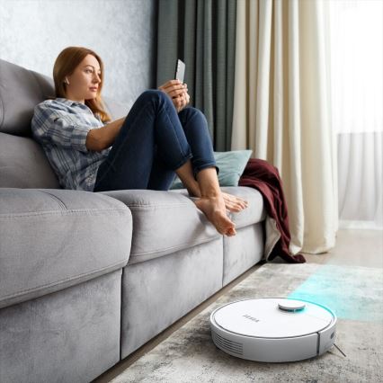 TESLA Electronics RoboStar - Älykäs 2-in-1 robotti-imuri 2550 mAh Wi-Fi valkoinen