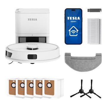 TESLA Electronics RoboStar - Älykäs robotti-imuri 3-in-1 3200 mAh Wi-Fi valkoinen