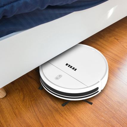 TESLA Electronics RoboStar - Älykäs robottipölynimuri 2in1 2500 mAh Wi-Fi Tuya valkoinen + kauko-ohjaus