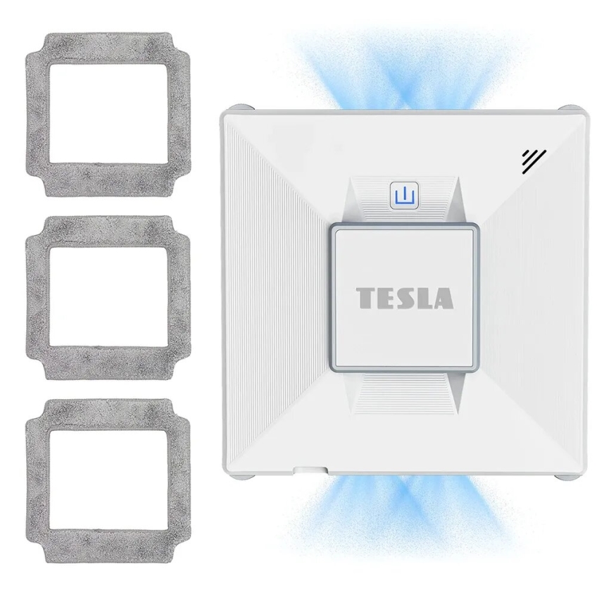 TESLA Electronics RoboStar - Älykäs ikkunanpesuri vesiruiskulla 72W/230V/650 mAh Wi-Fi + kaukosäädin