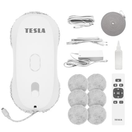 TESLA Electronics RoboStar - ikkunanpuhdistin vedensumutuksella 72W/230V/500 mAh + kaukosäädin