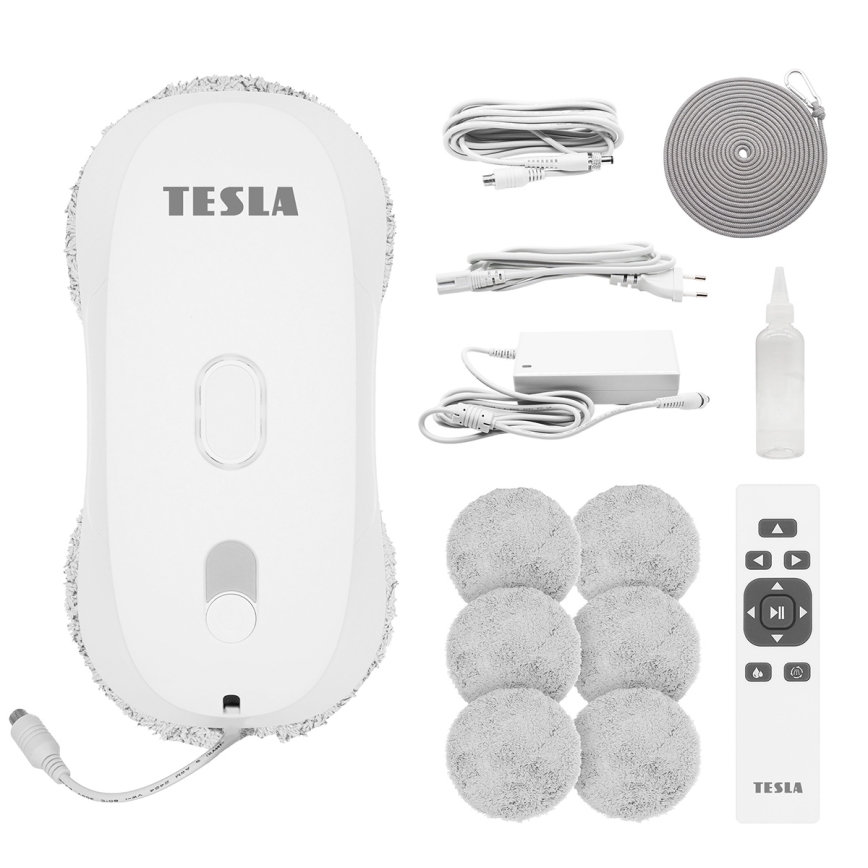 TESLA Electronics RoboStar - ikkunanpuhdistin vedensumutuksella 72W/230V/500 mAh + kaukosäädin