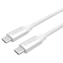 TESLA Electronics - USB-kaapeli USB-C 3.2 liitin Power Delivery 1m 100W valkoinen